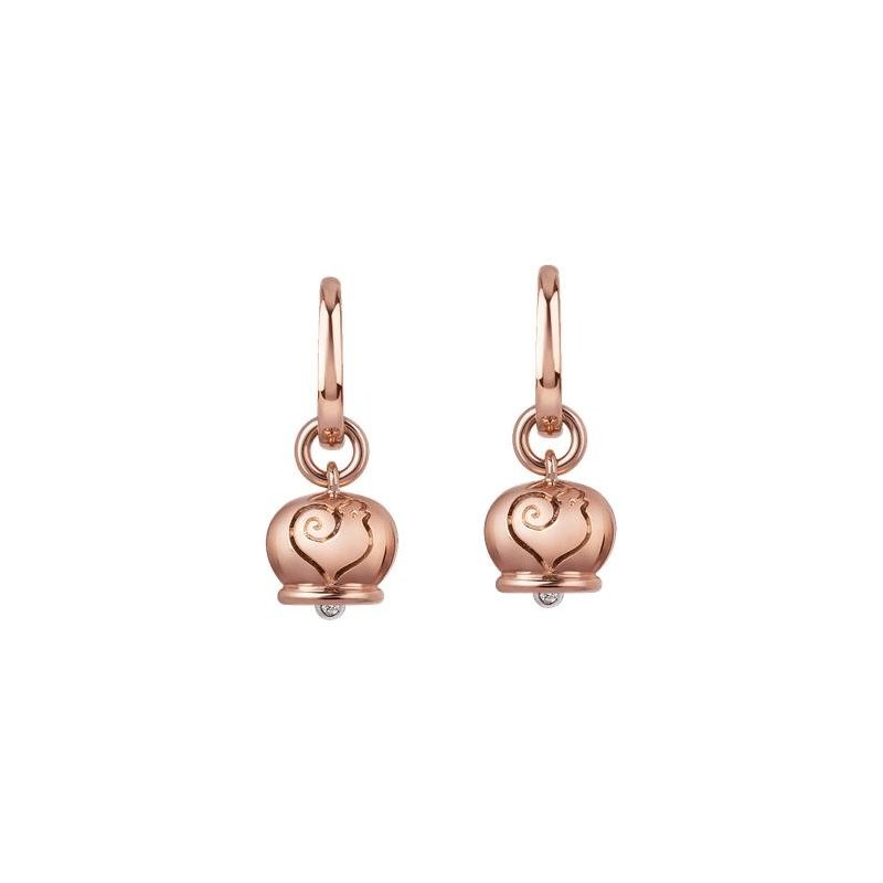 Chantecler - Orecchini Campanelle - Oro Rosa - Diamanti