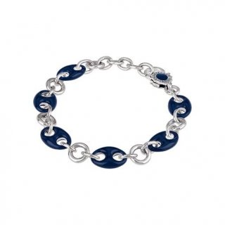 Chantecler - Bracciale Et Voilà Capriness - Argento - Smalto Blu