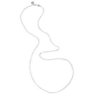 Chantecler - Catena Lunga 80 Cm - Argento - Maglia Rettangolare