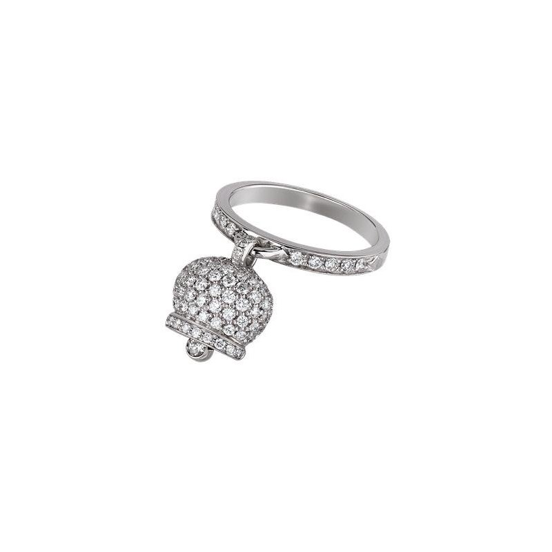 Chantecler - Anello Campanella - Oro Bianco - Diamanti