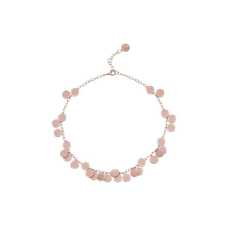 Chantecler - Collana Paillettes - Oro Rosa - Diamanti