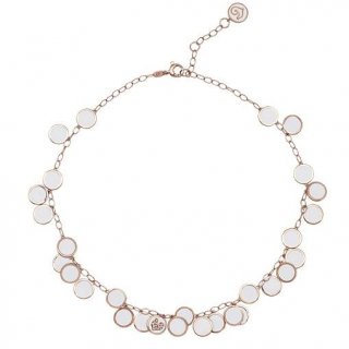 Chantecler - Collana Paillettes - Oro Rosa - Diamanti