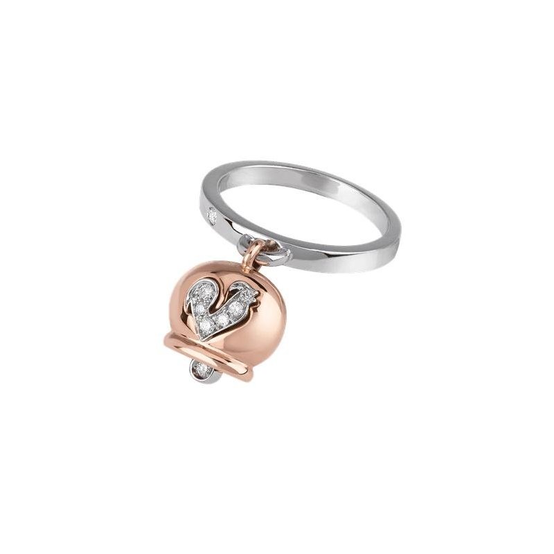 Chantecler - Anello Campanelle - Oro Rosa 18Kt - Diamanti