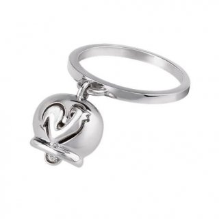 Chantecler - Anello Campanelle - Oro Bianco 18Kt - Diamante