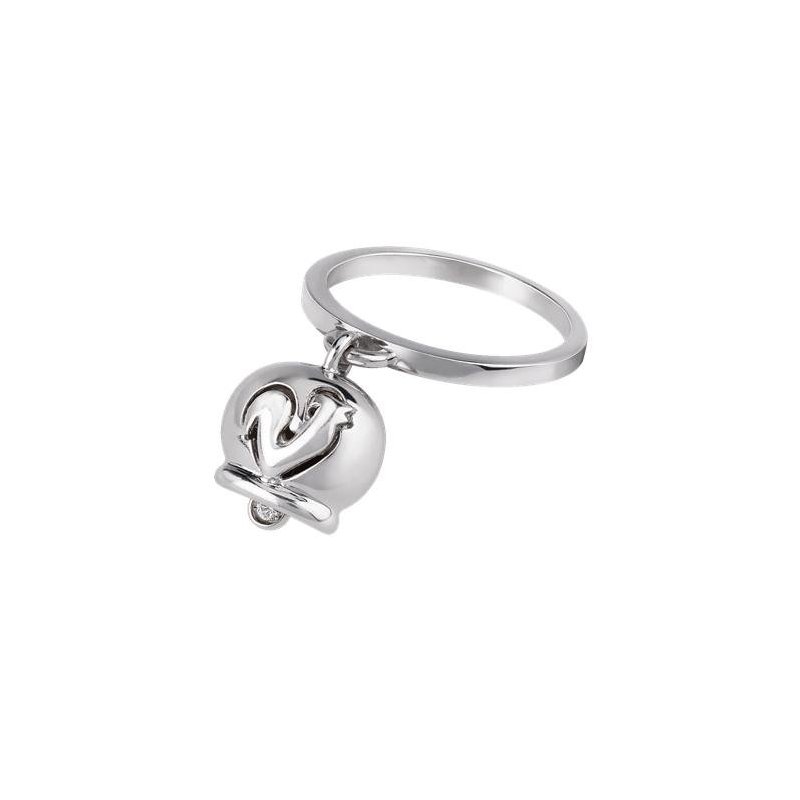 Chantecler - Anello Campanelle - Oro Bianco - Diamante