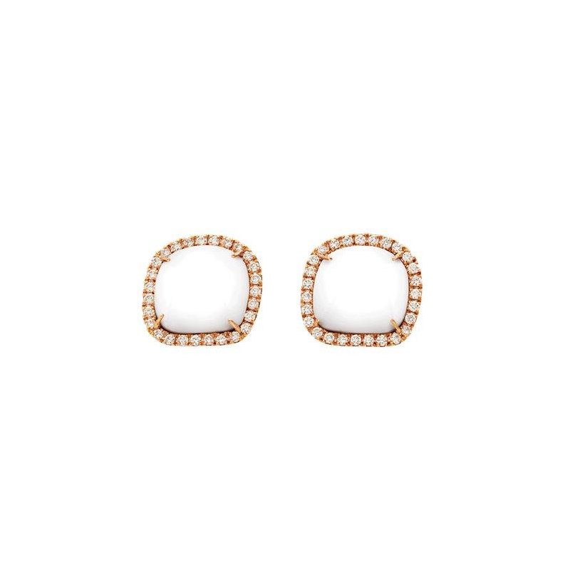 Chantecler - Orecchini Enchanté - Oro Rosa - Diamanti