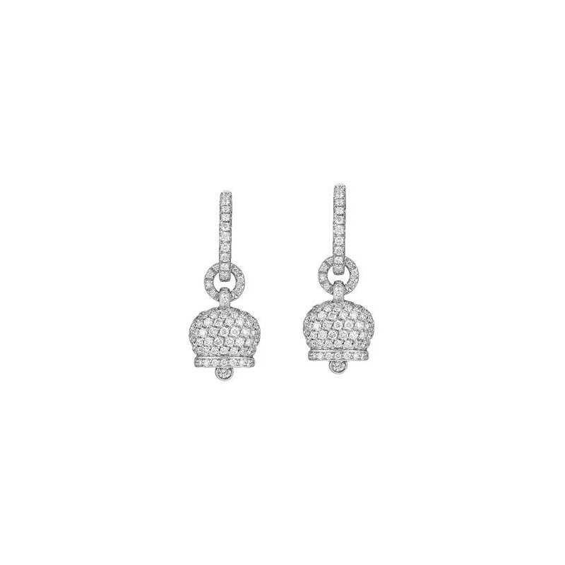 Chantecler - Orecchini Campanelle - Oro Bianco - Diamanti