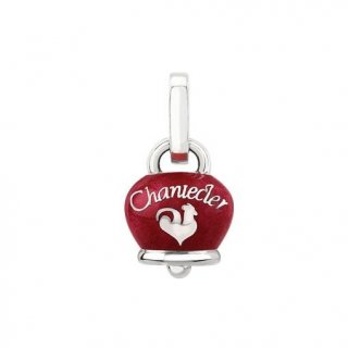 Chantecler - Ciondolo Et Voilà Campanelle - Argento - Smalto Rosso