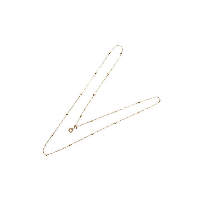 Chantecler - Catena Con Sferette - 80 Cm - Oro Rosa 9Kt