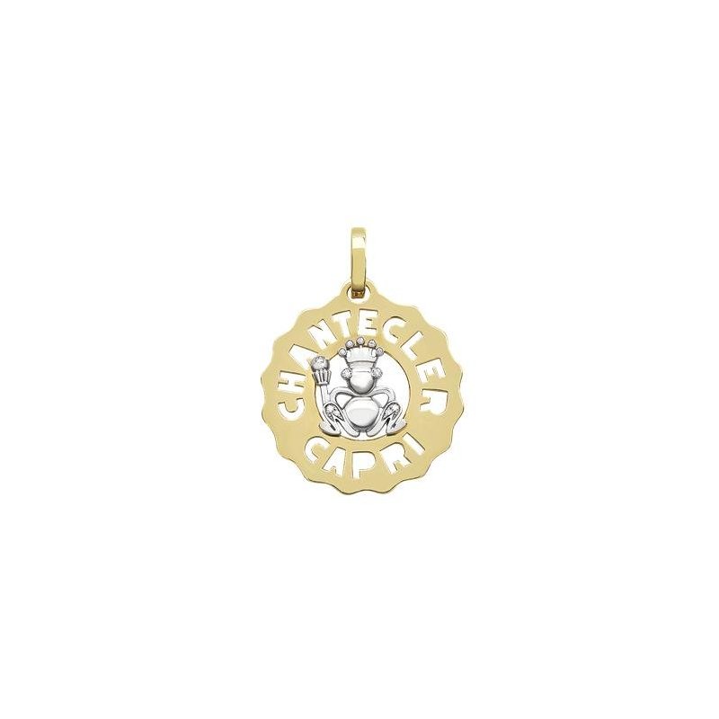 Chantecler - Ciondolo Logo Principe Ranocchio - Oro Giallo - Diamanti