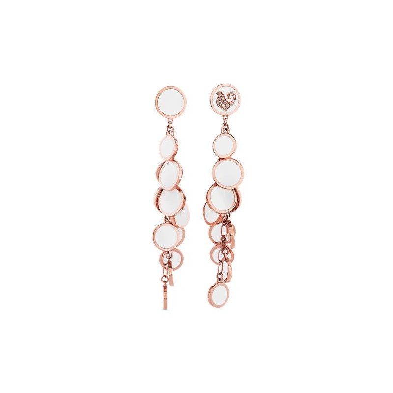 Chantecler - Orecchini Paillettes - Oro Rosa - Diamanti