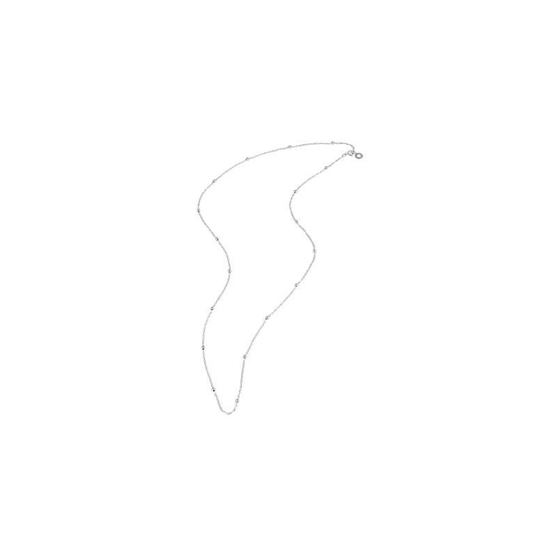 Chantecler - Catena Con Sferette - 80 Cm - Oro Bianco