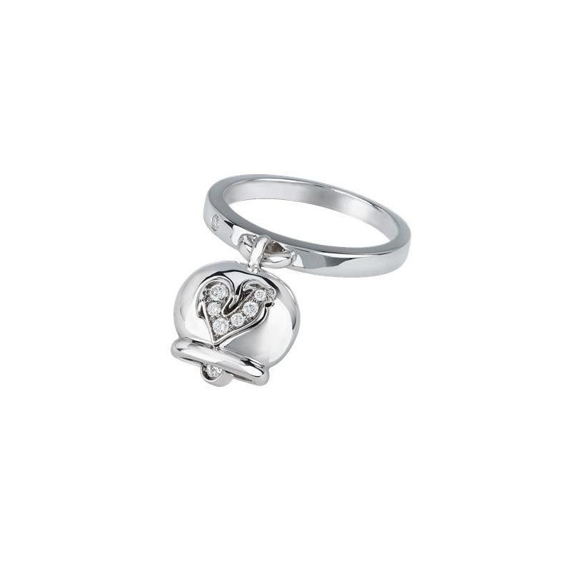 Chantecler - Anello Campanelle - Oro Bianco - Diamanti