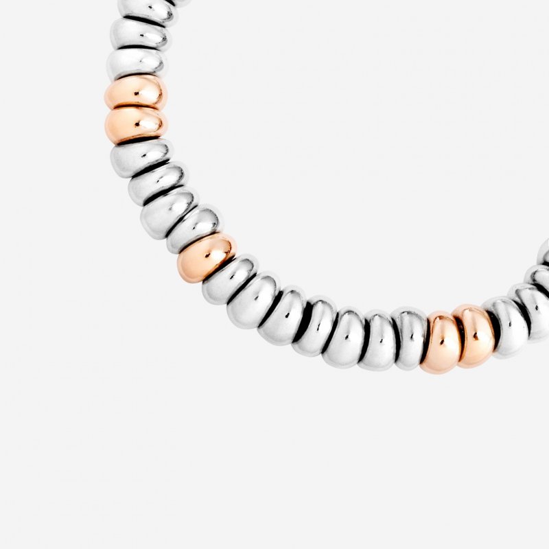 Dodo - Bracciale Rondelle - Argento 925 - Oro Rosa