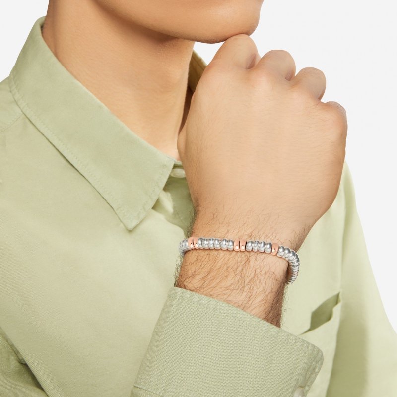 Dodo - Bracciale Rondelle - Argento 925 - Oro Rosa