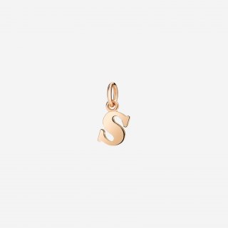 Dodo - Ciondolo Lettera S - Oro Rosa 9K - Modello Grande