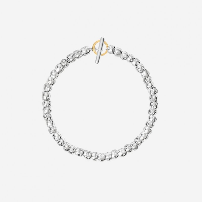 Dodo - Bracciale Granelli - Argento 925 - Anello Brisè