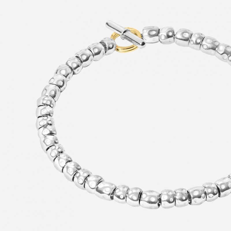 Dodo - Bracciale Granelli - Argento 925 - Anello Brisè