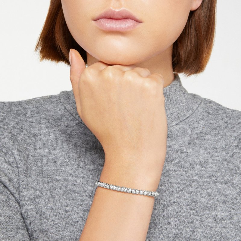 Dodo - Bracciale Granelli - Argento 925 - Anello Brisè