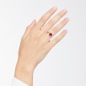 Dodo - Anello Cuore - Oro Rosa - Rubino Sintetico