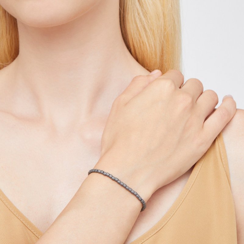 Dodo - Bracciale Mini Granelli - Titanio - Oro Rosa