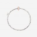 Dodo - Bracciale Mini Granelli - Argento 925 - Oro Rosa 9K