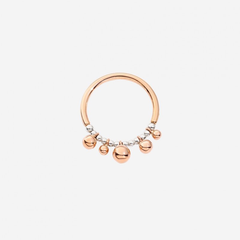 Dodo - Anello Bollicine - Oro Rosa & Argento