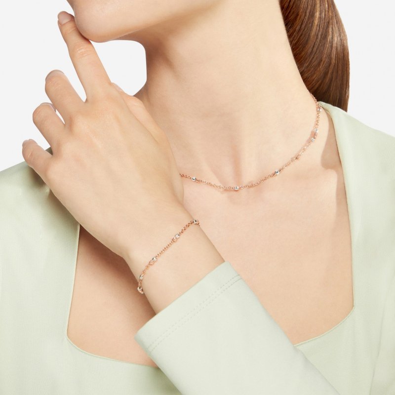 Dodo - Bracciale Mini Granelli - Oro Rosa - Argento