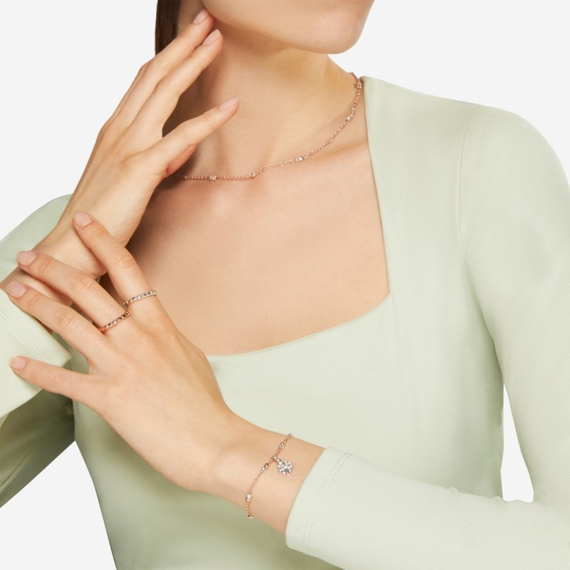 Dodo - Bracciale Mini Granelli - Oro Rosa - Argento
