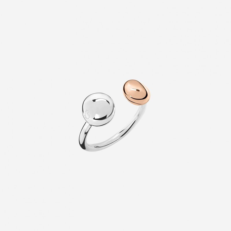 Dodo - Anello Pepita - Argento 925 - Oro Rosa 9K