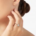 Dodo - Anello Pepita - Argento 925 - Oro Rosa 9K