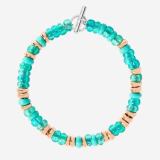 Dodo - Bracciale Rondelle - Argento Dorato - Oro Rosa