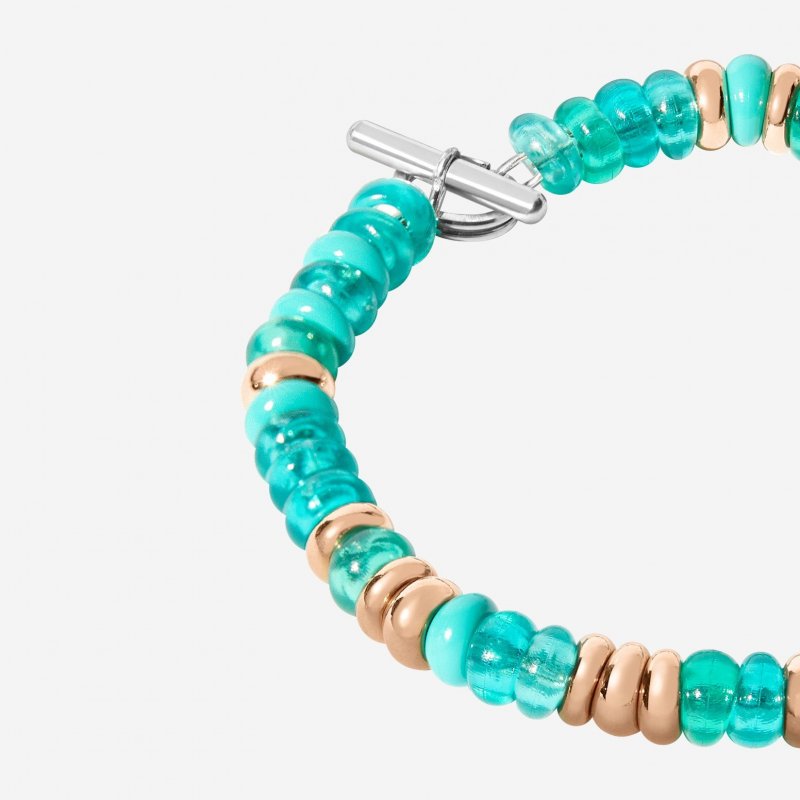Dodo - Bracciale Rondelle - Argento Dorato - Oro Rosa