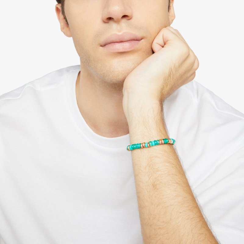 Dodo - Bracciale Rondelle - Argento Dorato - Oro Rosa
