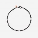 Dodo - Bracciale Bollicine - Acciaio E Pvd Nero - Oro Rosa