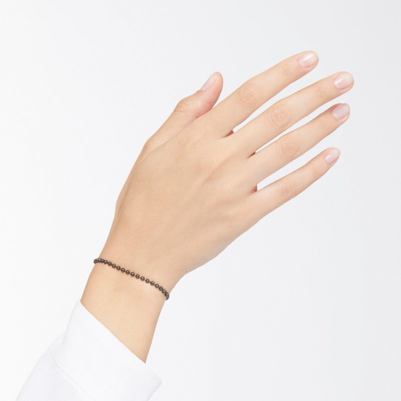 Dodo - Bracciale Bollicine - Acciaio E Pvd Nero - Oro Rosa