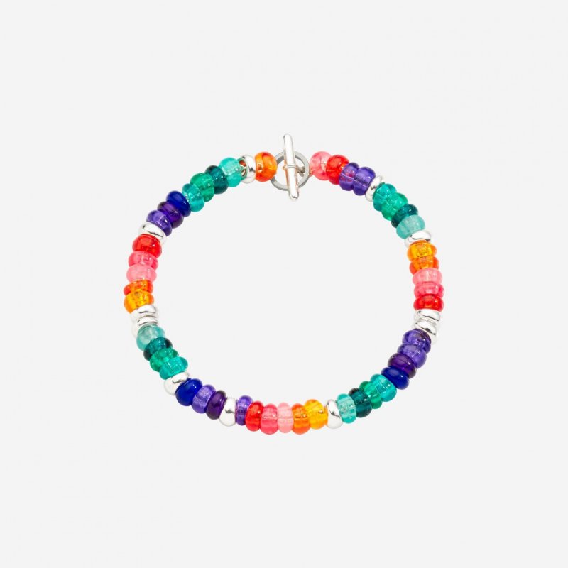 Dodo - Bracciale Rondelle - Argento 925 - Plastica Riciclata