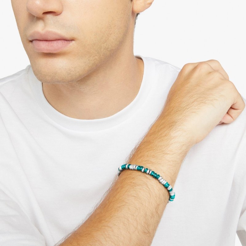 Dodo - Bracciale Rondelle - Argento 925 - Plastica Riciclata