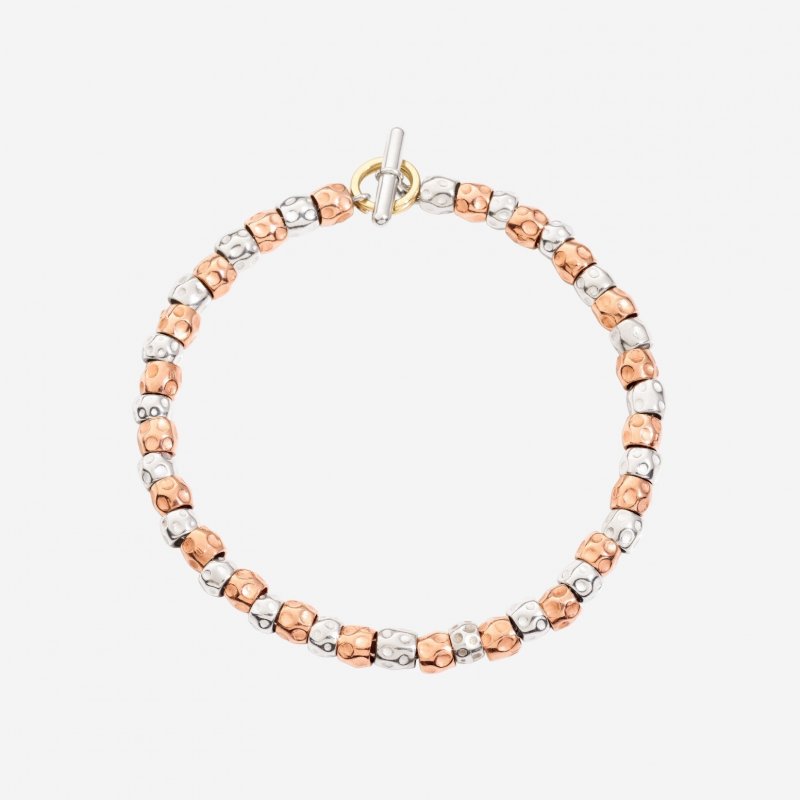 Dodo - Bracciale Granelli - Argento & Oro Rosa