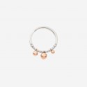 Dodo - Anello Bollicine - Argento 925 - Oro Rosa 9K