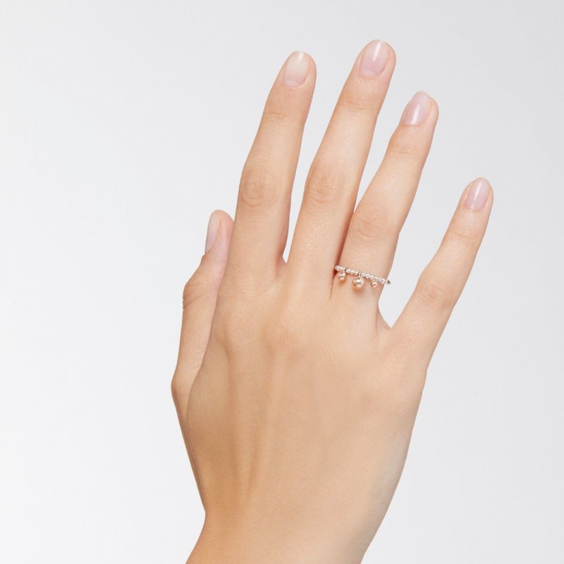 Dodo - Anello Bollicine - Argento 925 - Oro Rosa 9K
