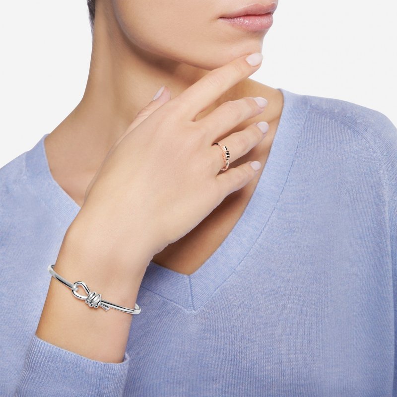 Dodo - Bracciale Bangle Nodo - Argento 925