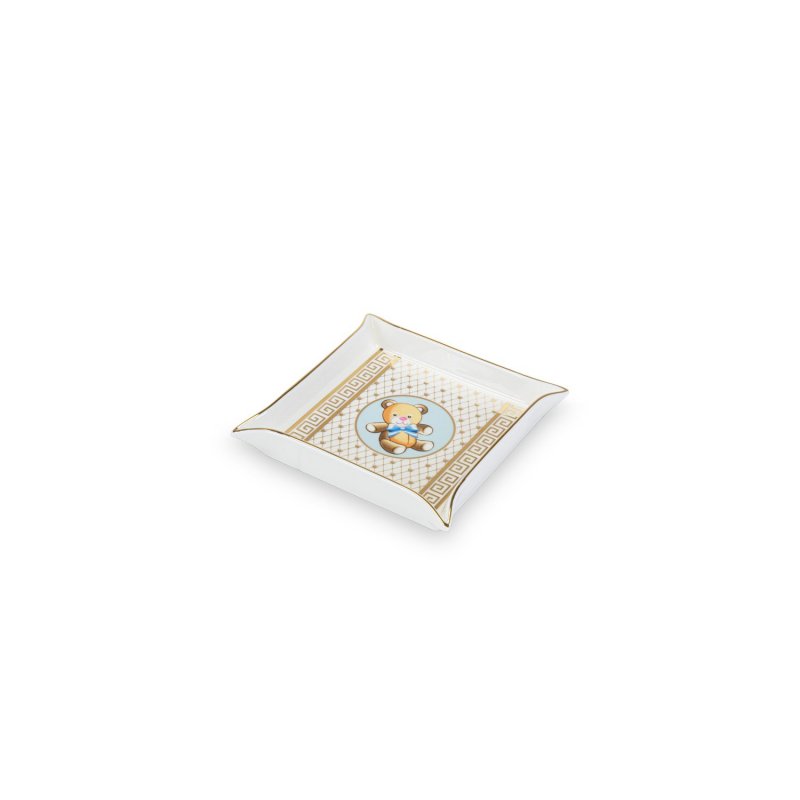 Henriette - Vuotatasca Orsetto Bimbo - Porcellana - Oro Zecchino