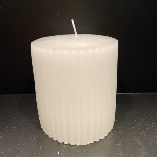 Henriette - Candela Bianca Cilindrica - Ø9,5 H.10Cm