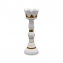 Henriette - Vaso King White - Resina - Dipinto A Mano