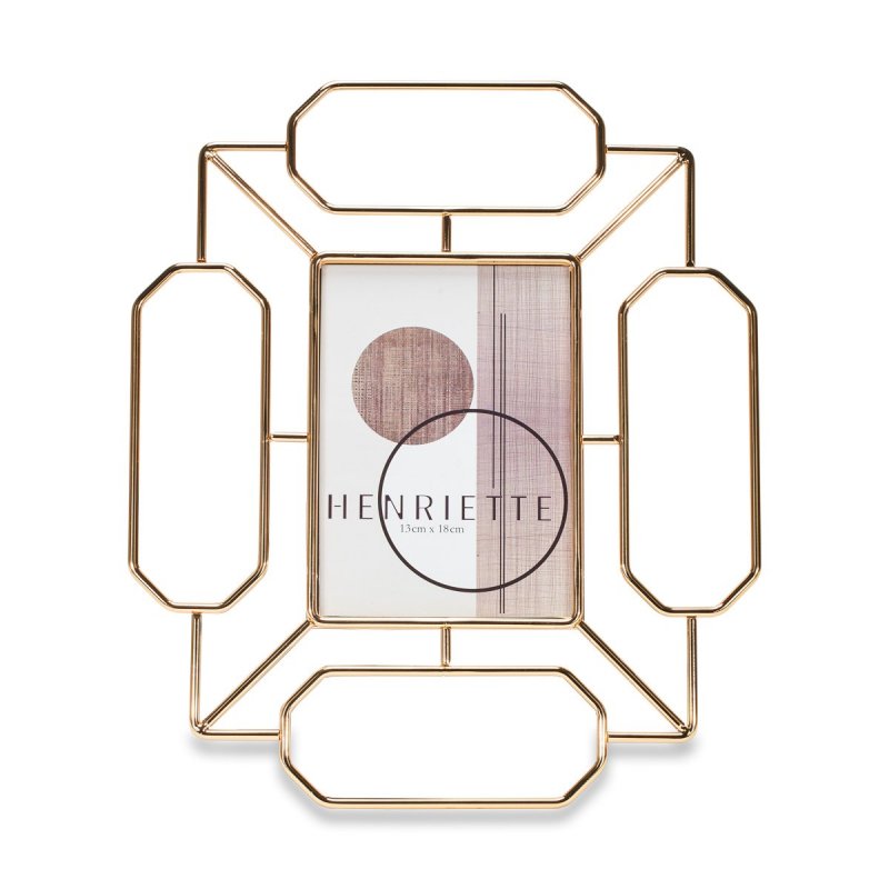 Henriette - Cornice Impero - Metallo Dorato - Cm 30X35