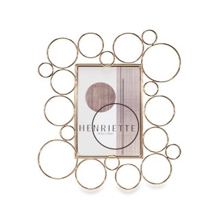 Henriette - Cornice Bolle - Metallo Dorato