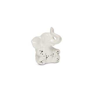 Henriette - Elefantino Decorativo - Ceramica - 8,5X13 Cm