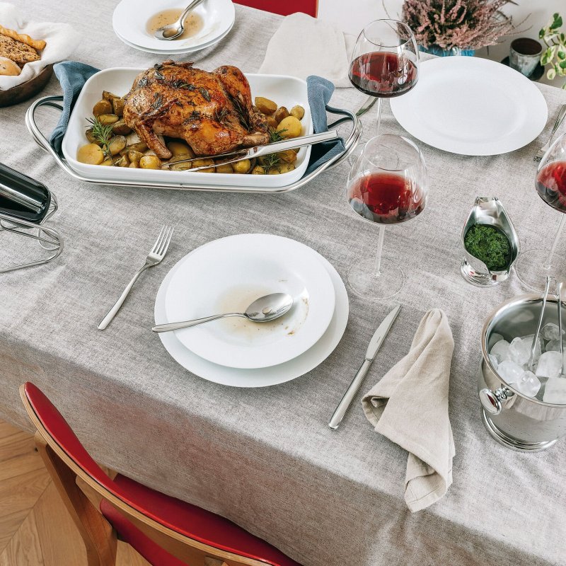 Sambonet - Set Forchettone E Coltello Arrosto - Acciaio Inox - Living