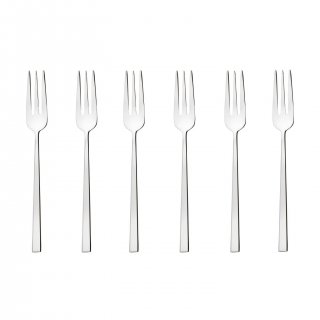 Sambonet - Set 6 Forchettine Dolce - Acciaio Inox - Rock